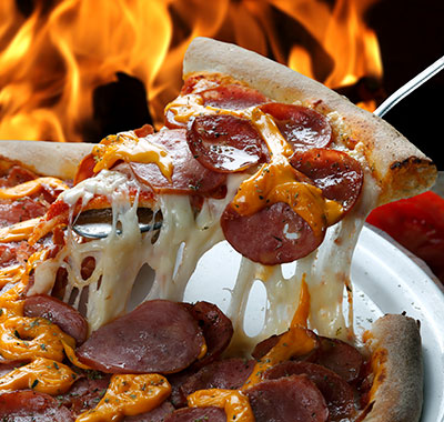 sliced pizza